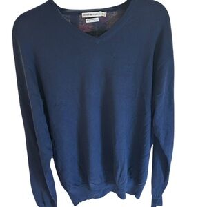 Peter Millar Men’s Navy Blue V-Neck Sweater XL